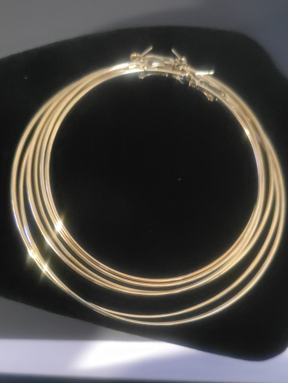 New 18K Gold Filled Hoop Earrings - 3 Sets 3 Different Size Layered Hoops